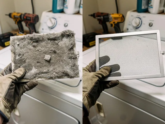 Professional lint trap cleaning by Pineville Dryer Vent Cleaning in Pineville
